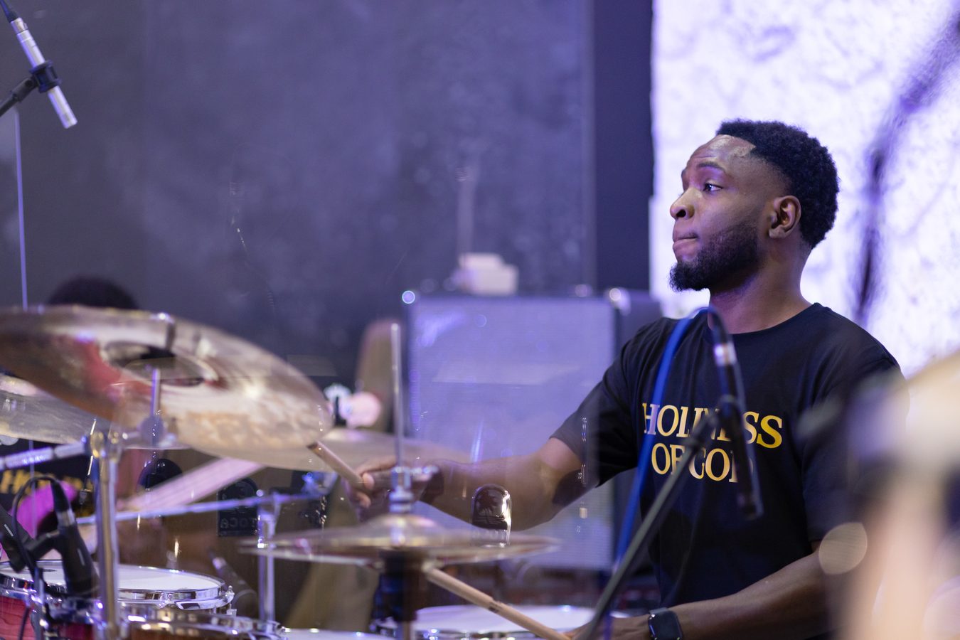 Drummer performing at ROCK Night